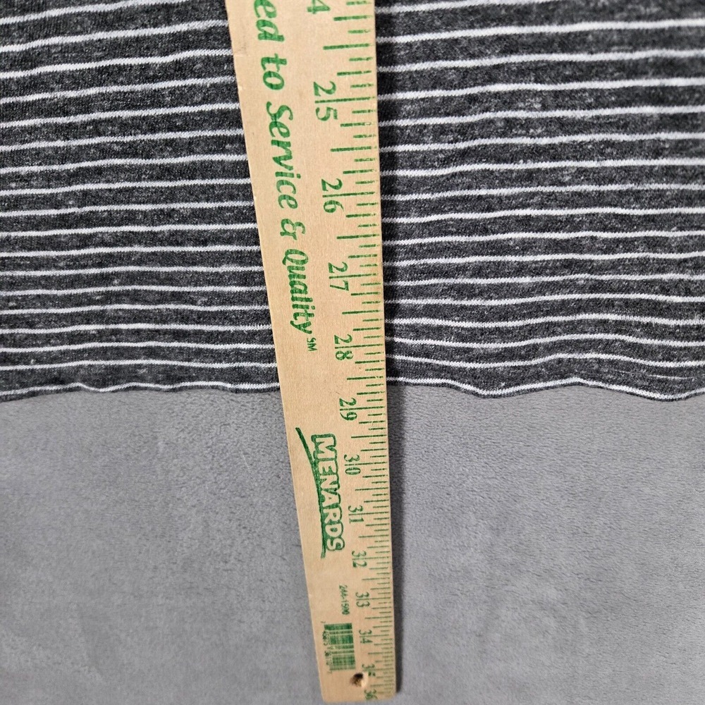 Faherty Luxe Long sleeve polo mens Large striped organic cotton gray - Picture 4 of 12